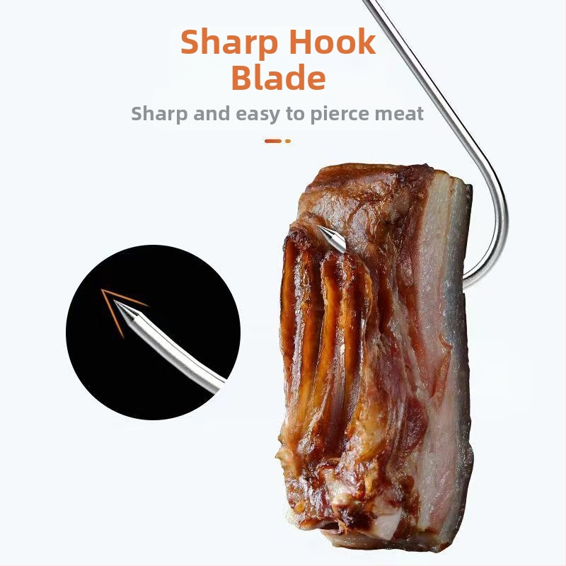 S tvarovaný háčik na závesy, nerezová oceľ, jednoduchý háčik, moderný štýl, nosnosť 0–1 kg, 1 kus