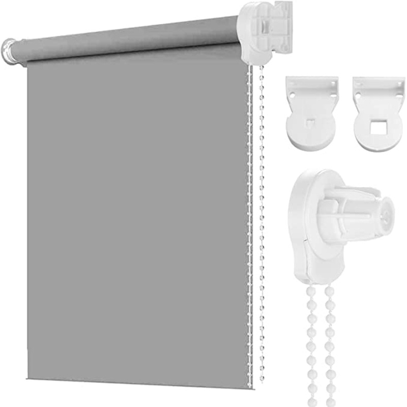 25 mm glava za upravljanje roletama s fiksnim kukom – materijal POM; kompatibilna sa svim vrstama roleta; uključuje komplet od 3-metarske lančane verige i gumene čepove s vijcima