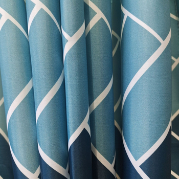 Душ завеса - полиестер, градиентна ивица, модерен минималистичен стил, произведено в Нингбо