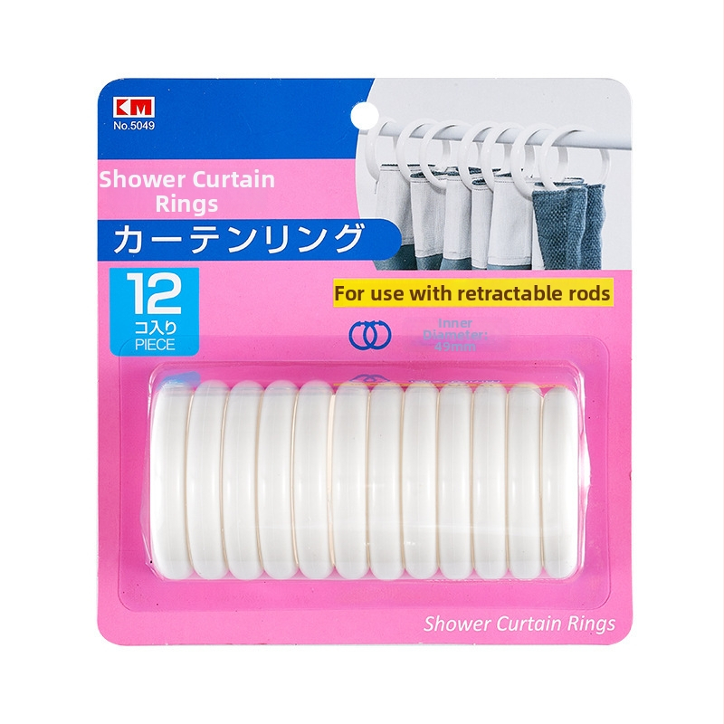 KM závesné háčiky do kúpeľne, set 12 ks, kruhové háčiky, PP plast, model 5049, štýl: jeden háčik, moderný minimalistický, zaťaženie 1–3 kg