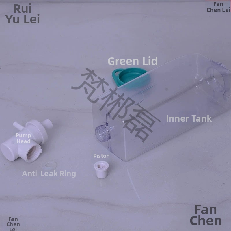 Skysto muilo dozatoriaus butelių siurbimo galvutės priedas su vidiniu įdėklu