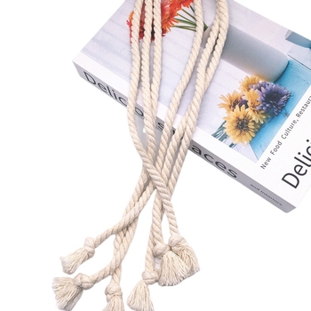 Vez za zavjese, pleten s tri vlakna, od tkanine, jednostavan i moderan stil