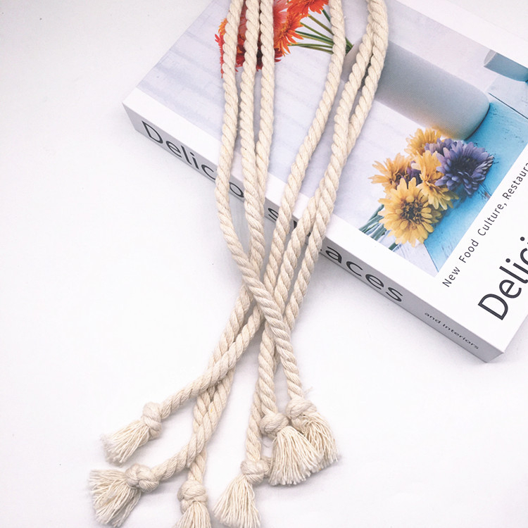 Vez za zavjese, pleten s tri vlakna, od tkanine, jednostavan i moderan stil