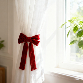 Vezivanje zavjesa s mašnicom — poliester, marka Orange shen, stil modernog minimalizma, bez prilagođavanja