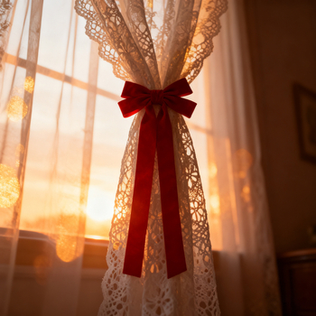 Vezivanje zavjesa s mašnicom — poliester, marka Orange shen, stil modernog minimalizma, bez prilagođavanja