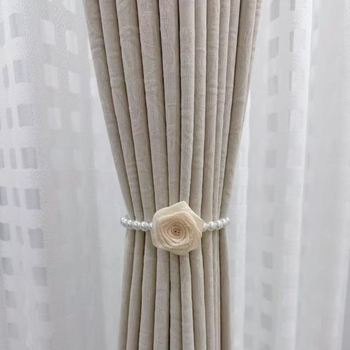 Magnetske kopče za zavjese s dizajnom biserne kamelije, lagani luksuz, 40 cm