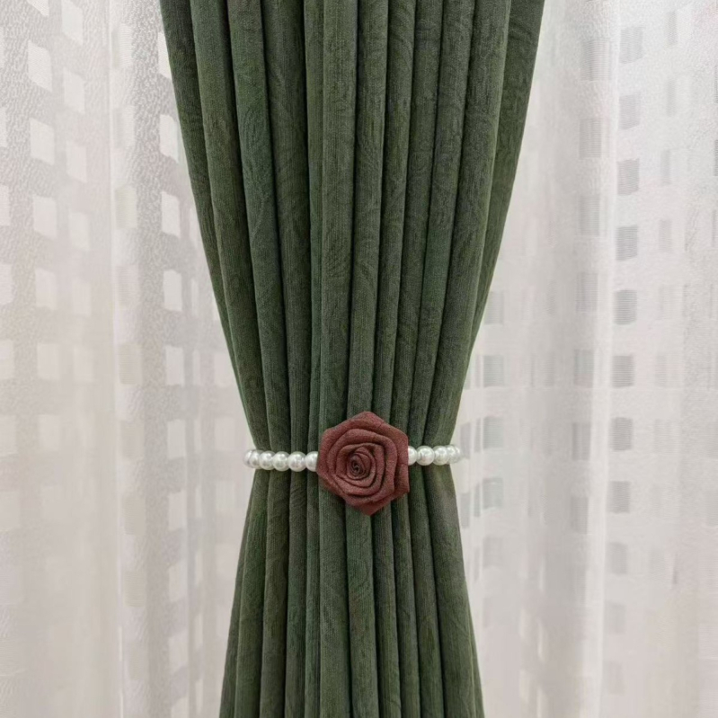 Magnetske kopče za zavjese s dizajnom biserne kamelije, lagani luksuz, 40 cm