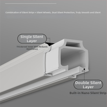 Kardinari rels koos vaikivate rulidega – külg- ja üla montaažiga monorajal, kahekordne tee; Bränd: Dianyi; Materjal: chenille; Kohandatav: Jah; Stiil: Valgus luksus