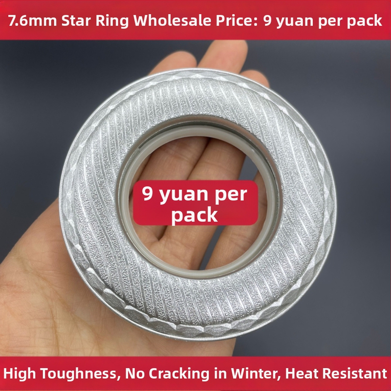 Závesový prsteň – hrubší, tichý, perforovaný prsteň; materiál: Virgin PP plast; štýl: moderný minimalistický; prispôsobiteľný; licencované súkromné značky