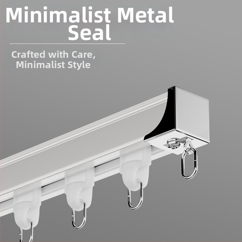 Dianyi aizkaru vadības sistēma ar klusu rullīti, sānu un augšējo uzstādījumu, vienpusēja/dviejā sliede, chenille komponenti, gaišs luksusa stils