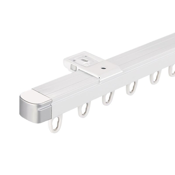 Bară de perdele din aluminiu telescopic, șină dreaptă, alunecare invizibilă, nano-liniște, model 20/23