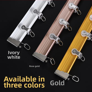 Morant aluminijska šina za zavjese — zakrivljena LU-type vrsta, tiha vodilica, gornja montaža, kutni prozor, jedan/dva vodiča