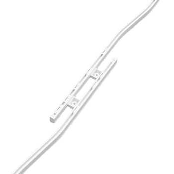 Șină de perdeu finisată, grafen, glisare silențioasă, arc transversal orizontal reglabil, model SI standard