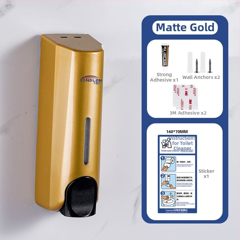 Zidni uređaj za dezinfekciju sjedalice zahoda – plast, ručno aktiviranje, moderna minimalistička obrada