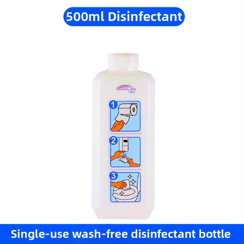 Zidni uređaj za dezinfekciju sjedalice zahoda – plast, ručno aktiviranje, moderna minimalistička obrada