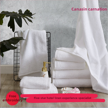 Hotellirätikud, 100% puuvill, ühe lõngaga 16s lõng, õmblustega äär, spiraalne karvane tekstuur, 50–60 g, suur imavus