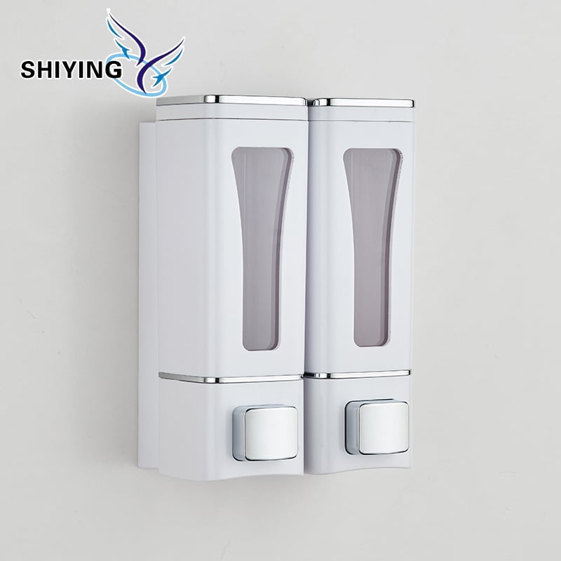 Višestruki dozator sapuna za kupaonicu, ručni pritisak, na zid, ABS, 270 g, moderan minimalistički stil