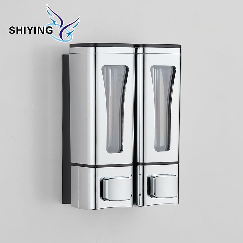 Višestruki dozator sapuna za kupaonicu, ručni pritisak, na zid, ABS, 270 g, moderan minimalistički stil