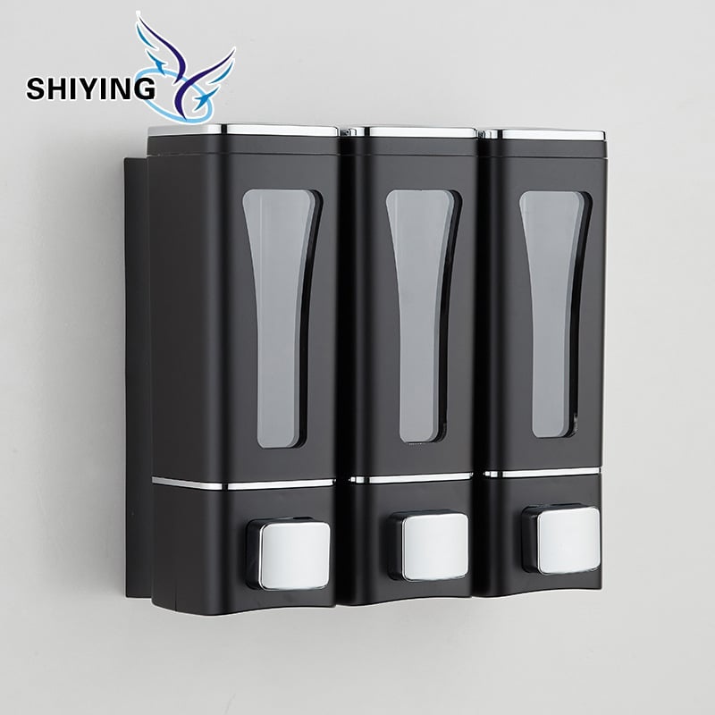 Višestruki zidni dozator sapuna za kupaonicu - ABS, ručno pritiskanje, velika kapaciteta