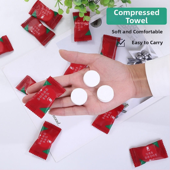 Ühekordne tihendatud näopuhastusrätik, mittekangast materjalist, paksenenud, reisile sobiv