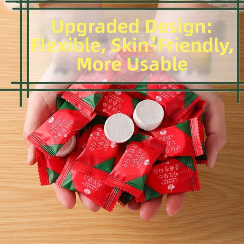 Ühekordne tihendatud näopuhastusrätik, mittekangast materjalist, paksenenud, reisile sobiv