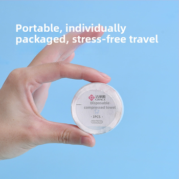 Ühekordne tihendatud näorätik taimekiududest, üle 50 g, Grace/Jielia bränd, kaasaskantav nelinurkne rätik reisile ja hotellide jaoks