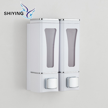 Višestruki dozator sapuna za kupaonicu, ručni pritisak, zidni, ABS, 270 g, moderni minimalistički stil