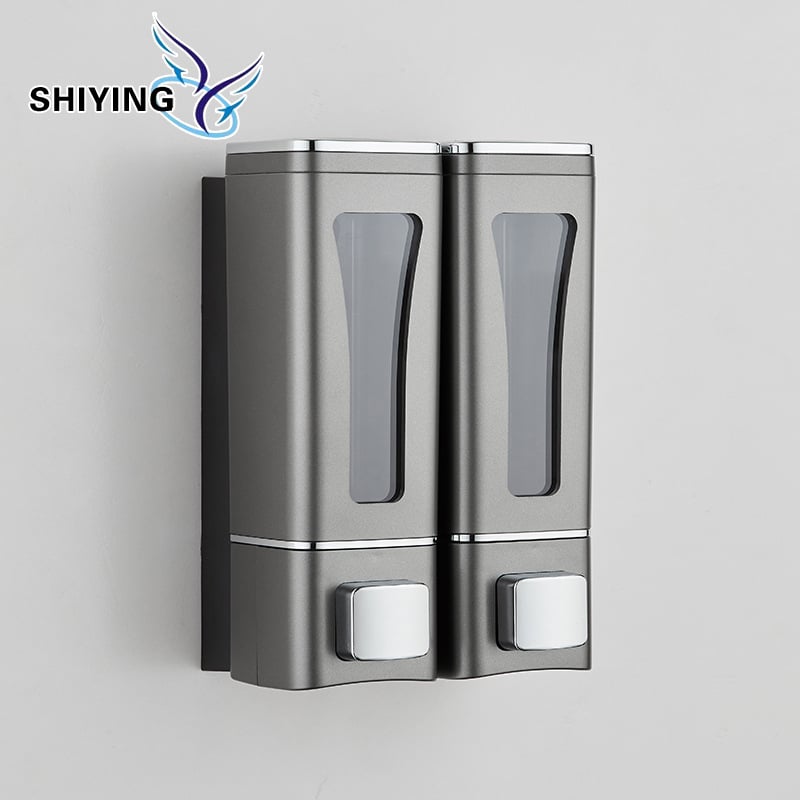 Višestruki dozator sapuna za kupaonicu, ručni pritisak, zidni, ABS, 270 g, moderni minimalistički stil