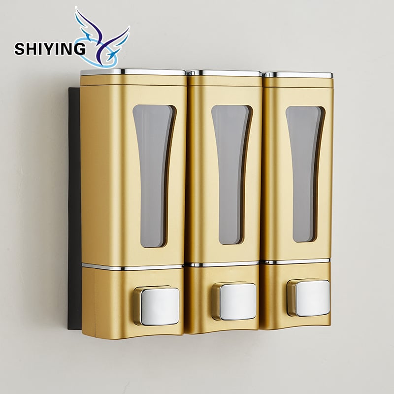 Višekanalni dozator sapuna za kupaonicu - zidni, ručni pritisak, ABS, 270 g