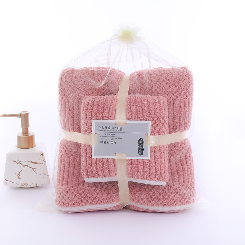 Set ručnika od coral fleece za kupaonicu i lice, 80–100 g, obična tkanina, mogućnost prilagođavanja logotipom