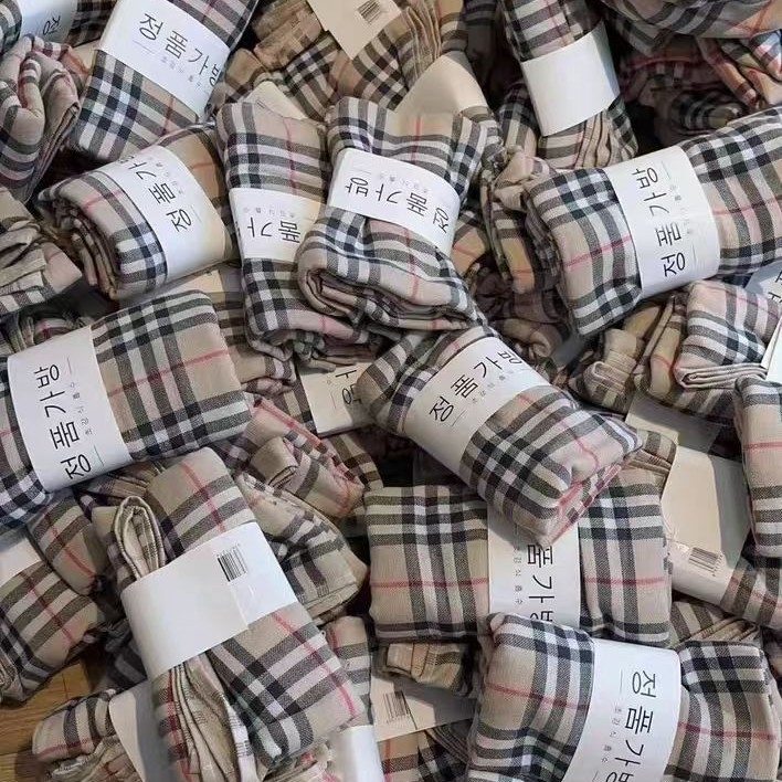 Muji stil japanski ručnik s kariranim uzorkom, 100% pamuk gaz, mekan i vrlo upijajući, ne odlaze dlake, za svakodnevnu upotrebu parova