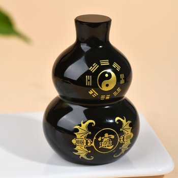 Obsidijāna Tai Chi Bagua dekora figūra priekš mājas ieejas — griezta dekorācija; materiāls: obsidiāns; izcelsme: Lianyungang Donghai County; tēma: Tai Chi Bagua