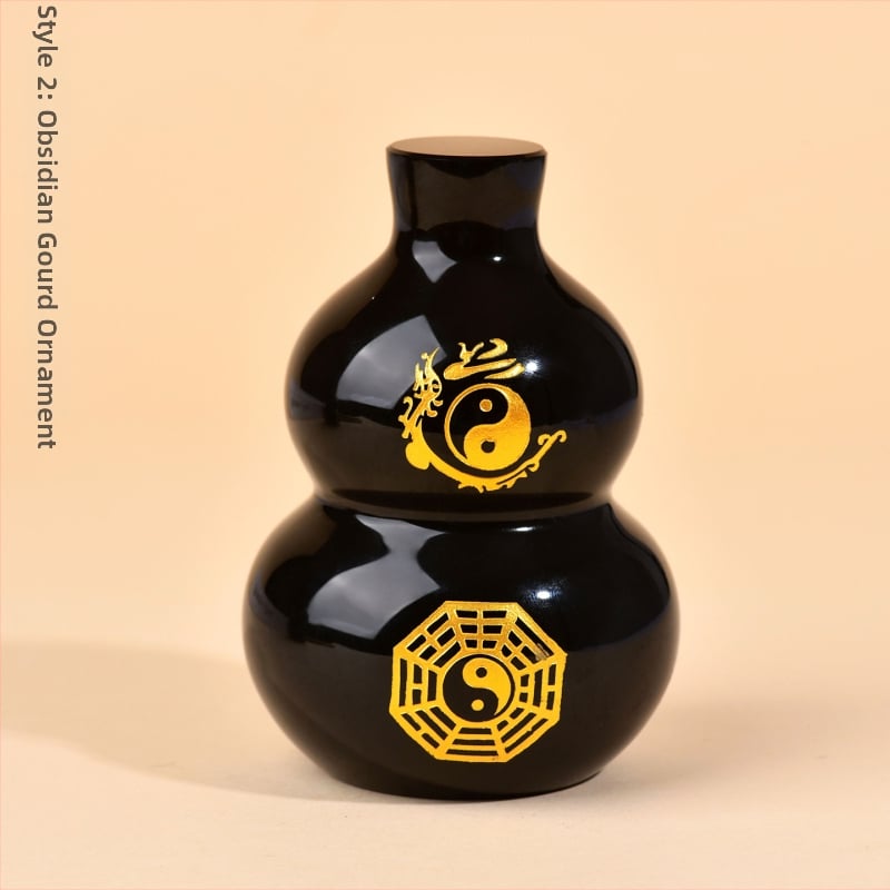Obsidijāna Tai Chi Bagua dekora figūra priekš mājas ieejas — griezta dekorācija; materiāls: obsidiāns; izcelsme: Lianyungang Donghai County; tēma: Tai Chi Bagua