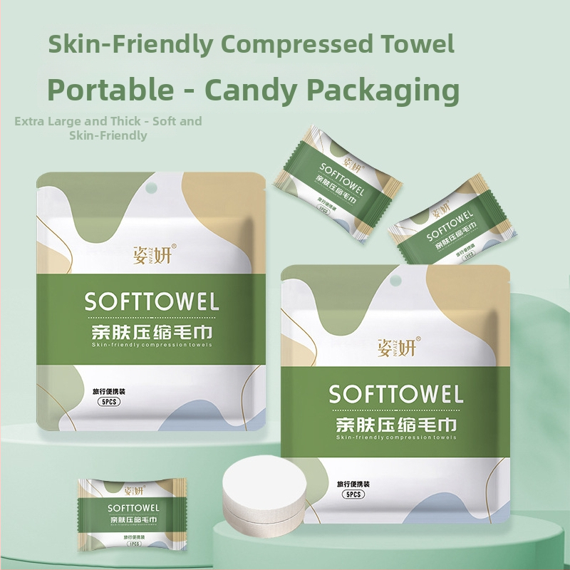 Yanda ühekordne kompressiooniga näorätik, 100% puuvill, 50 g või rohkem