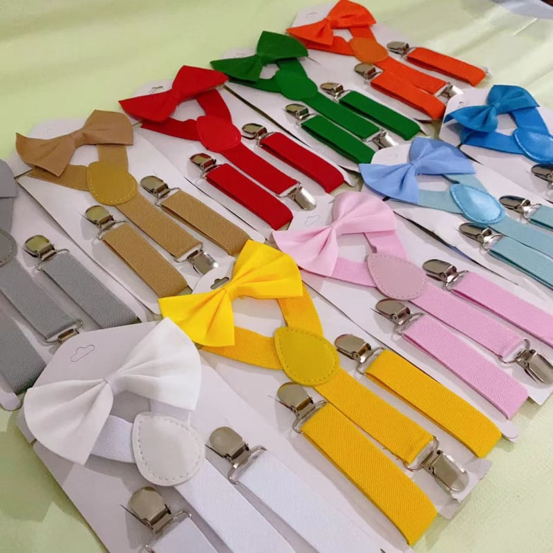 Vaikų 3 segtukai petnešos su kryžminiu nugaros, elastinis poliesteris, unisex, reguliuojamas ilgis