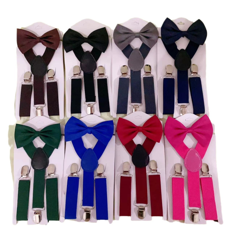 Vaikų 3 segtukai petnešos su kryžminiu nugaros, elastinis poliesteris, unisex, reguliuojamas ilgis