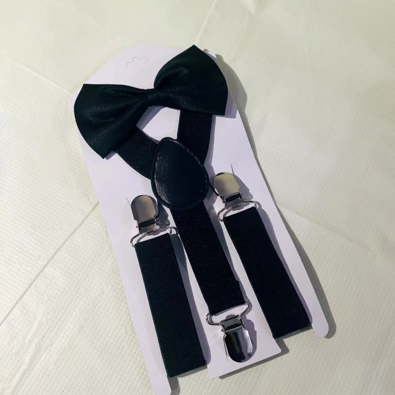 Vaikų 3 segtukai petnešos su kryžminiu nugaros, elastinis poliesteris, unisex, reguliuojamas ilgis