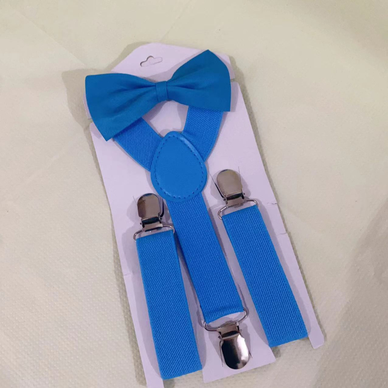 Vaikų 3 segtukai petnešos su kryžminiu nugaros, elastinis poliesteris, unisex, reguliuojamas ilgis