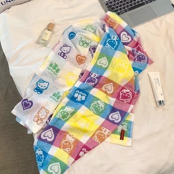 Cartoon Cat Dječji ručnik za kupanje, 100% pamuk, Težina ispod 50 g, 90% vlakno / 10% pamuk, Visoko upijajuće