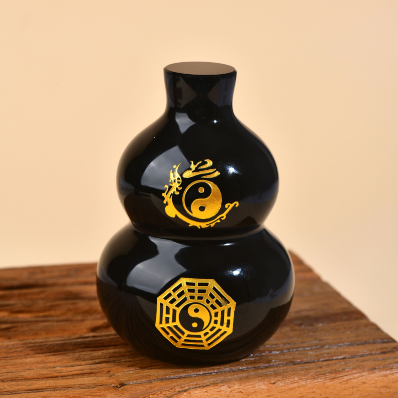 Tai Chi Bagua dekorácia vo forme tekvice, kryštál, vyrezávaný domáci dekor, pôvod Lianyungang Donghai