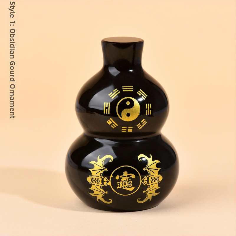 Tai Chi Bagua dekorácia vo forme tekvice, kryštál, vyrezávaný domáci dekor, pôvod Lianyungang Donghai