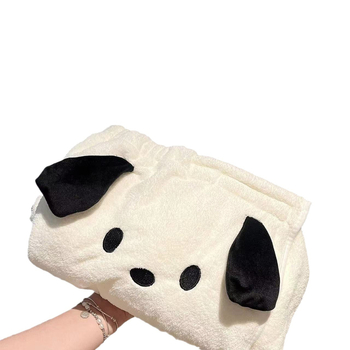 Crtić Winnie the Bear trodijelni set za kupanje: ručnik od coral fleecea, ogrtač i kapa za sušenje kose – 301–350 g, jednostavno tkanje