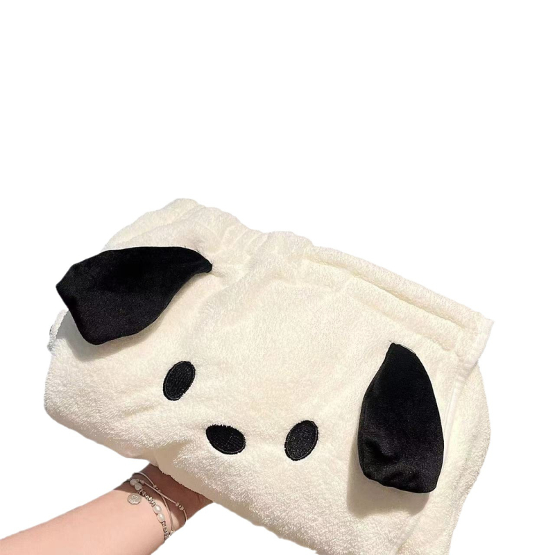 Crtić Winnie the Bear trodijelni set za kupanje: ručnik od coral fleecea, ogrtač i kapa za sušenje kose – 301–350 g, jednostavno tkanje