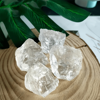 Ароматен камък от бял кристал с повърхност, подобна на чакъл