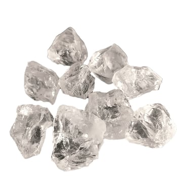 Ароматен камък от бял кристал с повърхност, подобна на чакъл