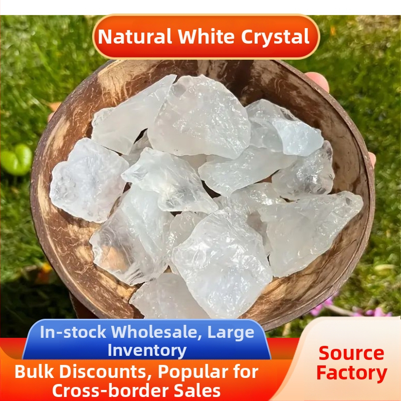 Kvepiantis akmuo iš baltojo kristalo su žvyro išvaizda