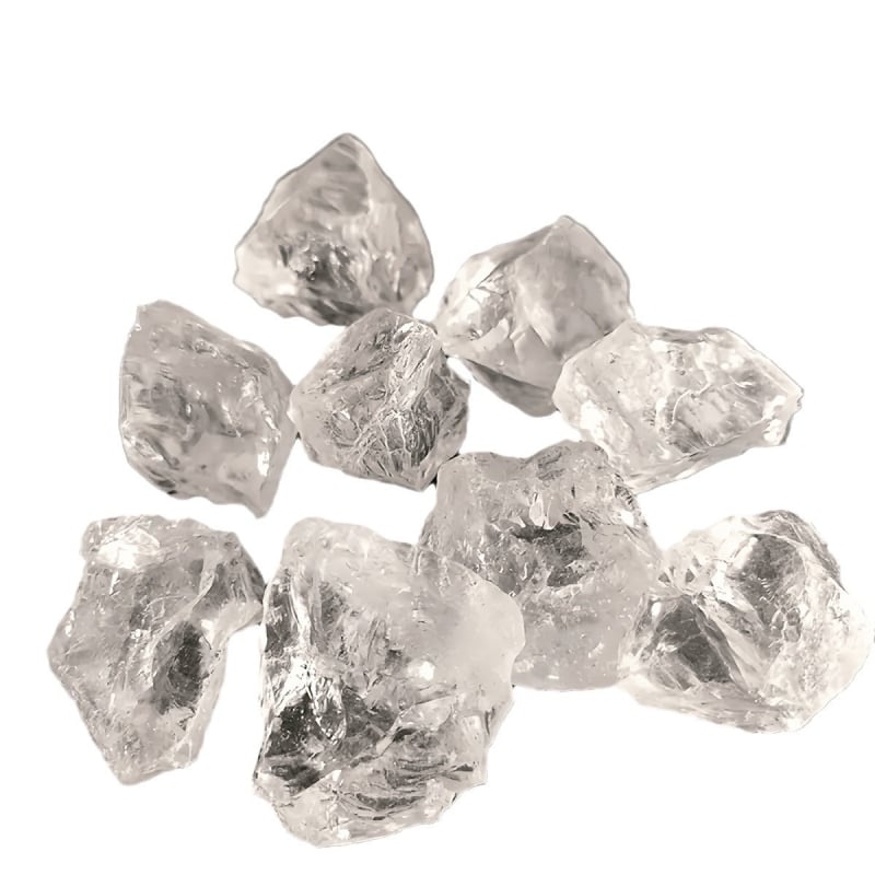 Ароматен камък от бял кристал с повърхност, подобна на чакъл
