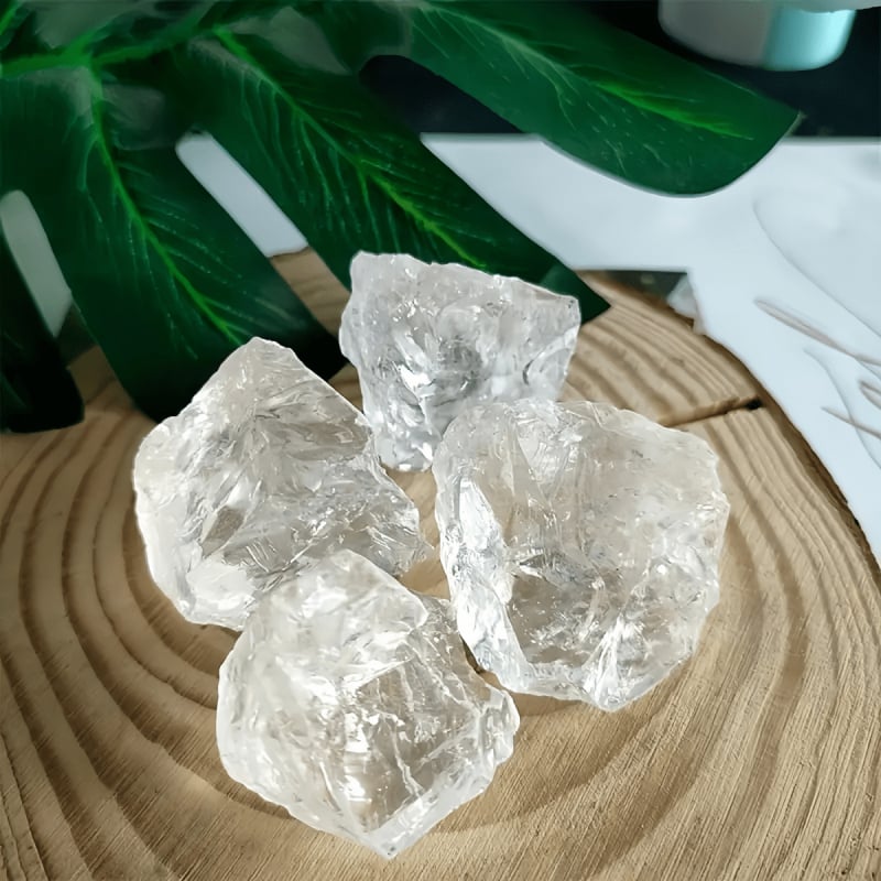 Ароматен камък от бял кристал с повърхност, подобна на чакъл