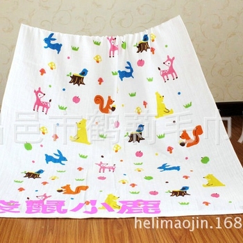 Prosop de baie pentru bebeluși din fibre de bambus, țesătură cu fagure dublu, fără agenți fluorescenți, 170–200 g, fire 32, conținut 99% bumbac