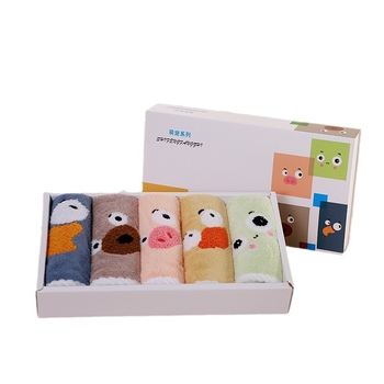 Oshumei korall fleece törölköző ajándékdoboz, 420 g, testreszabható, logó nyomtatás OK